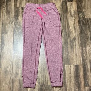 Lululemon Ready to Rulu Jogger Size 4 Heathered Maroon RARE Hot Pink Drawcord